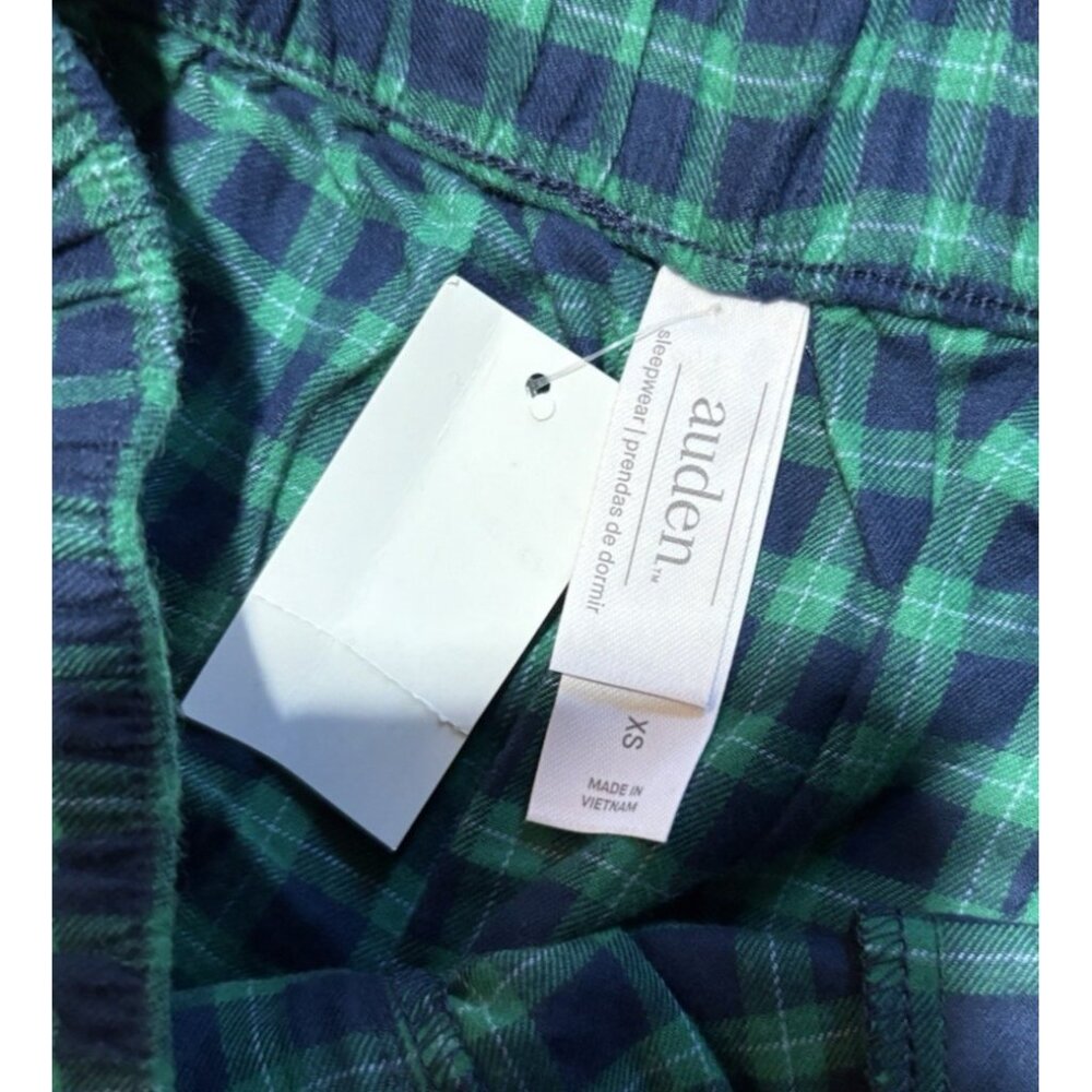 Women’s Flannel Long Sleeve Top and Shorts Pajama Set - Auden - XS - NWT - Picture 3 of 8